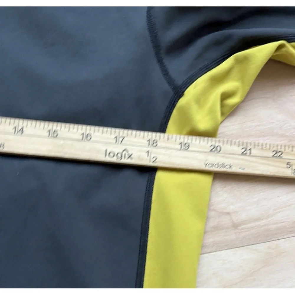 Arc'teryx Phase SV 1/4 Zip Base Layer Pullover Mens L Gorpcore Gray Yellow